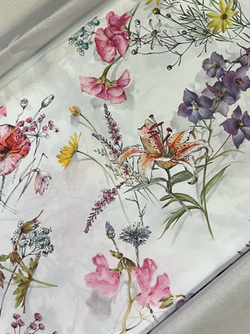 Постельное белье 2 спальное евро Mirabello Campagna In Fiore зеленое