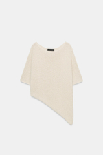 ТРИКОТАЖНЫЙ ТОП АСИММЕТРИЧНОГО КРОЯ — ZARA