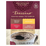Teeccino, набор чая из обжаренных трав, 4 вкуса, без кофеина, 12 чайных пакетиков, 72 г (2,54 унции)