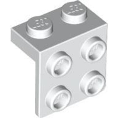 Lego Кронштейн 1x2-2x2 (белый) 44728 / 4203147 / 4277926 / 4615649 / 6117940