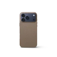 Чехол для iPhone 17 - Зернистая кожа - бежевый