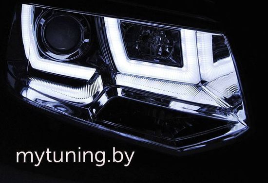 Передние фары U-TYPE CHROME для VW T5