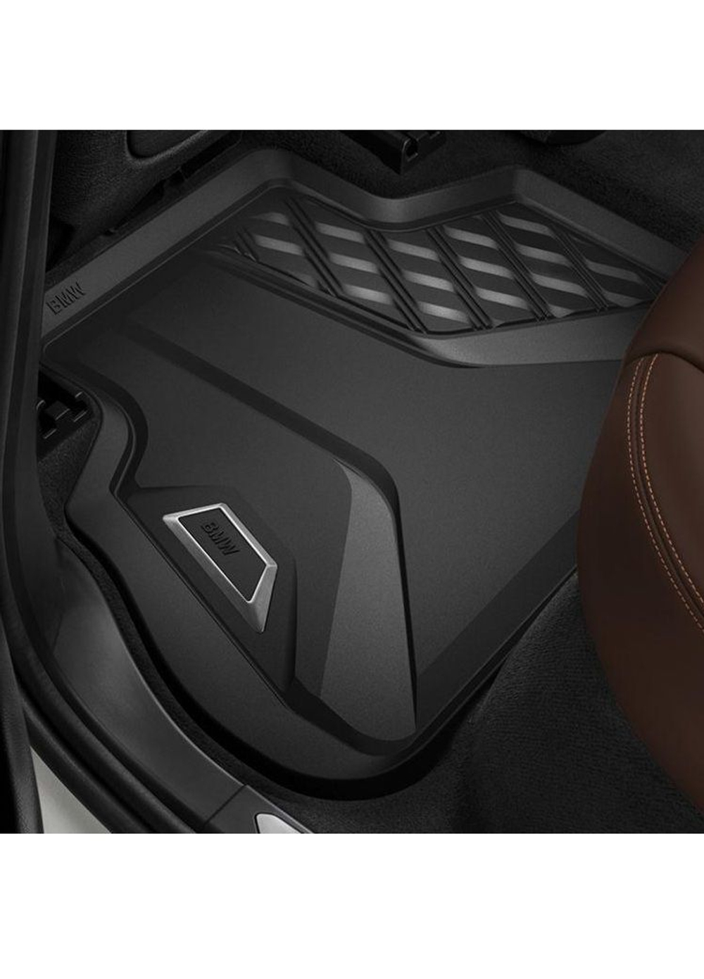 Коврики BMW XM G09 всепогодные резиновые (4шт) (перед с высокими бортиками + задн с низкими бортиками)