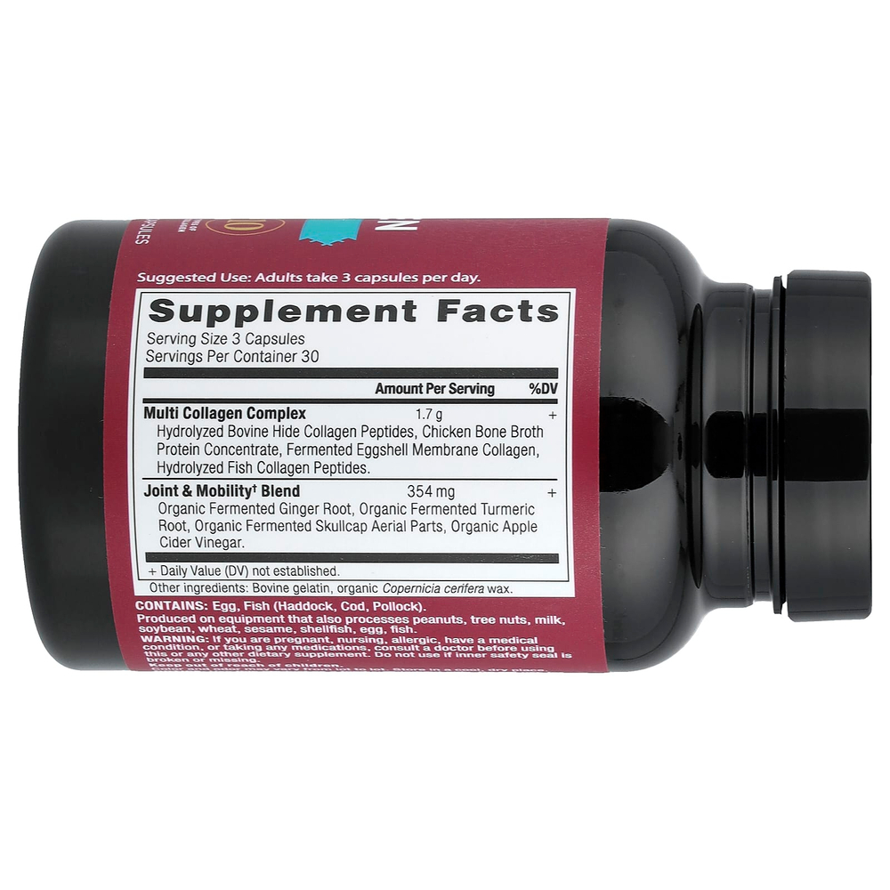 Ancient Nutrition, комплекс коллагенов, для суставов и подвижности, 90 капсул