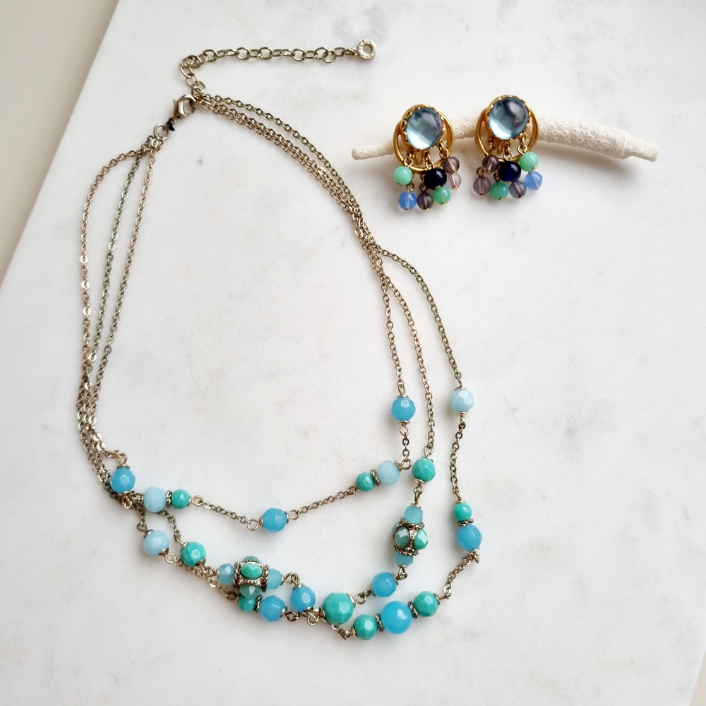 Колье Anne Klein бирюза