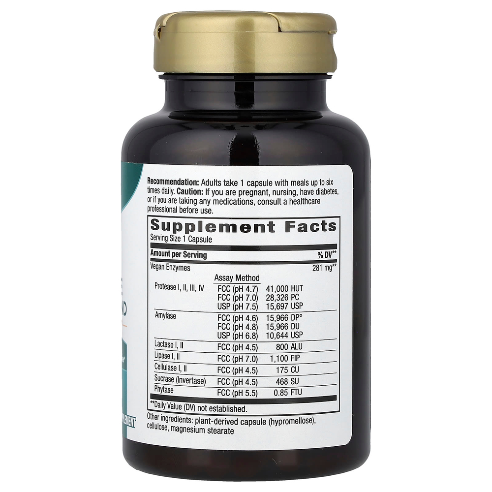 Nature's Way, CompleteGest®, комплексная пищеварительная смесь, 180 веганских капсул