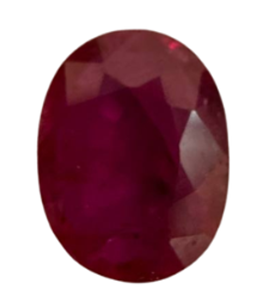Рубин натуральный, огранка «овал» 8×6мм