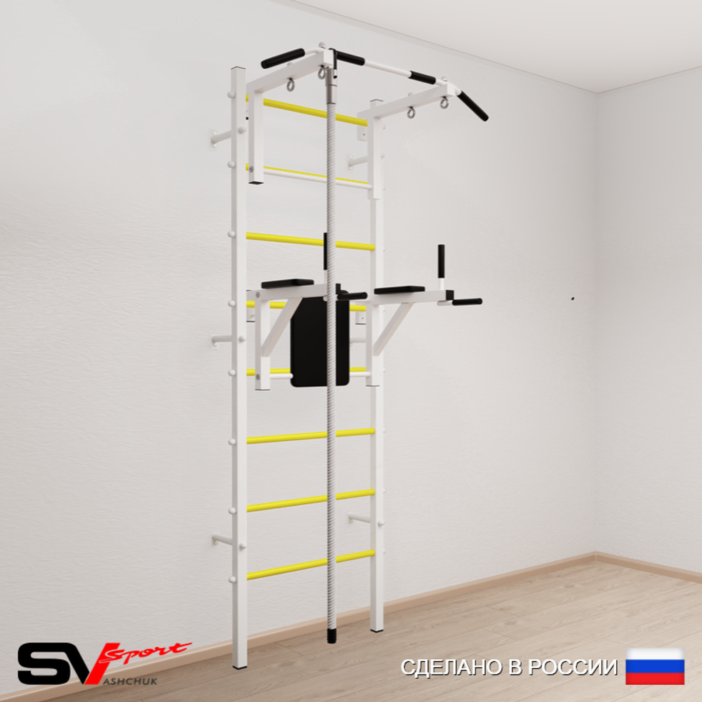 Шведская стенка Sv Sport усиленная 670 (Турник стандарт/Брусья/Канат)