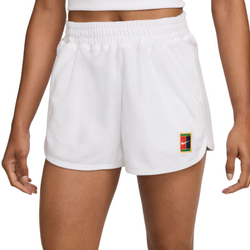Женские теннисные шорты Nike Court Mid-Rise French Terry Tennis Shorts - White