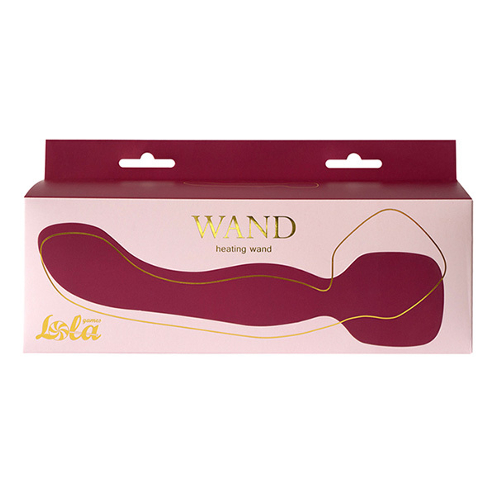 Красный двусторонний вибромассажер 22см с нагревом Lola Games Heating Wand 1018-02lola