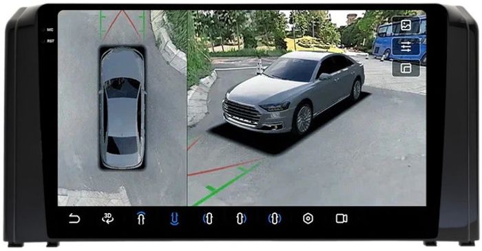 Магнитола для Toyota Roomy, Daihatsu Thor, Subaru Justy 2020-2024 - FarCar BX10-360-9559N монитор 10.36" 2K QLED на Android 13, Быстрая, CarPlay, 4G SIM-слот, 4 камеры в комплекте