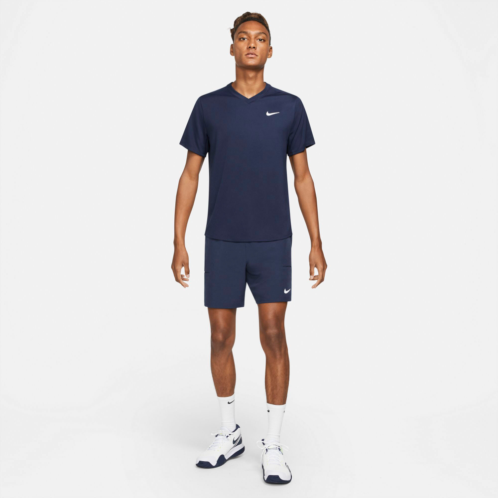 Мужское теннисное поло Nike Dri-Fit Victory T-Shirt Men - Dark Blue