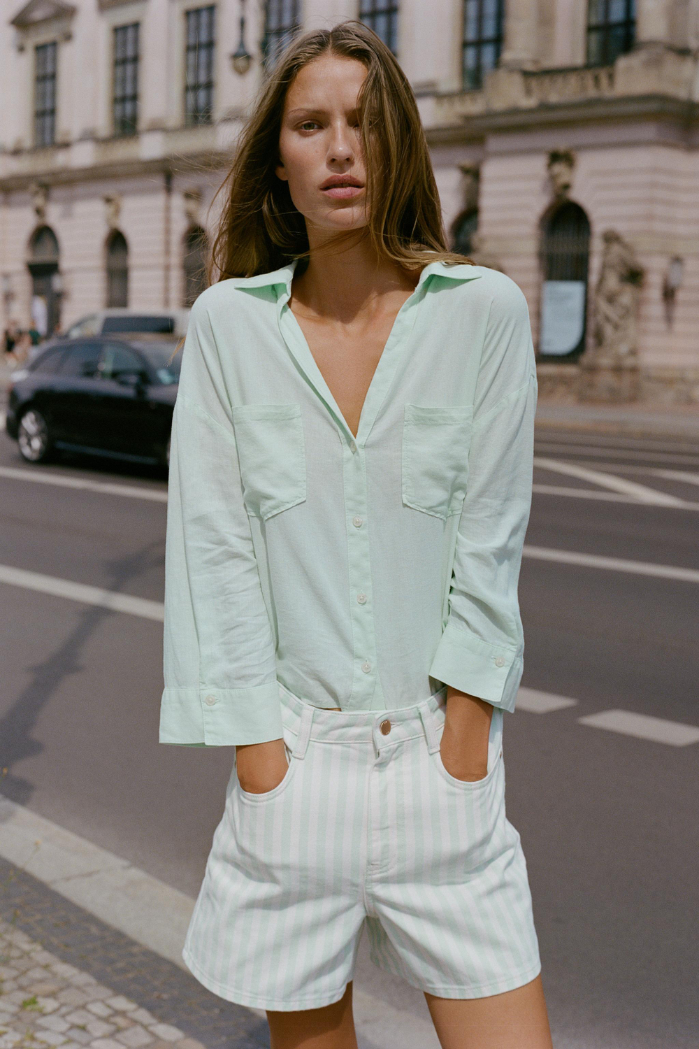 ШОРТЫ Z1975 MOM FIT — ZARA