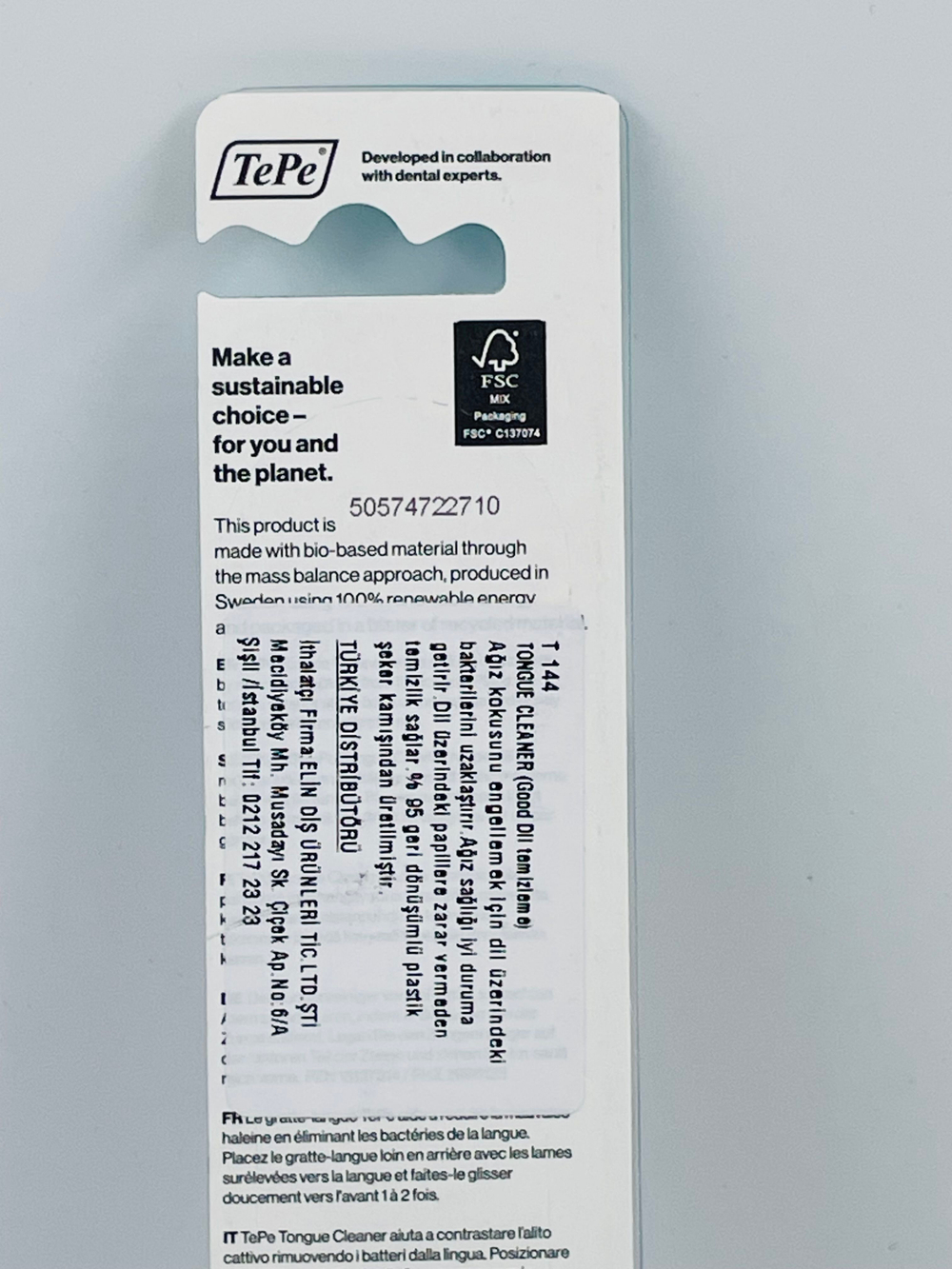 TePe Скребок для языка Tongue Cleaner Good розовый (Швеция)