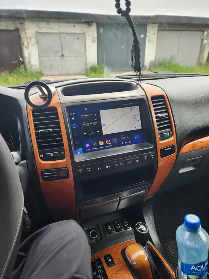 Магнитола для Lexus GX470 J120, Toyota Land Cruiser Prado 120 (климат на ШГУ, рамка тип 1) - Teyes CC3 на Android 10, Быстрая, QLED, CarPlay, 4G SIM-слот