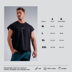 Майка Oversized Tank Top '97 PRIMAL 873 Черная