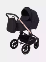 Коляска детская MOWBaby "ZOOM"PU (2в1) RA086 Gold Black