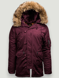 Slim Fit N-3B (бордовая - maroon/orange)