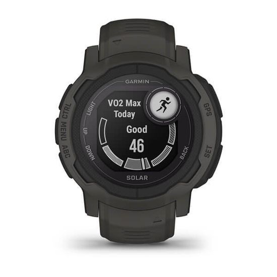 Спортивные прочные часы Garmin Instinct 2, Solar, Graphite, 010-02627-00