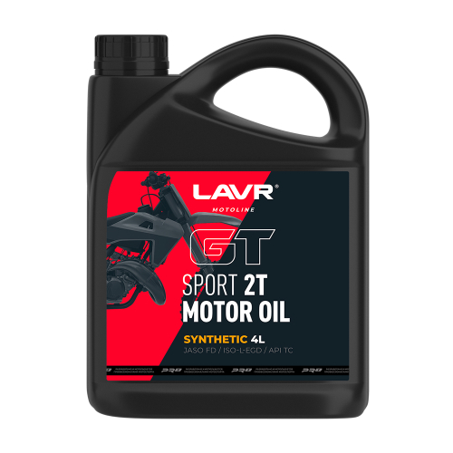 LAVR MOTO Моторное масло GT SPORT 2T, 4 л LN7722