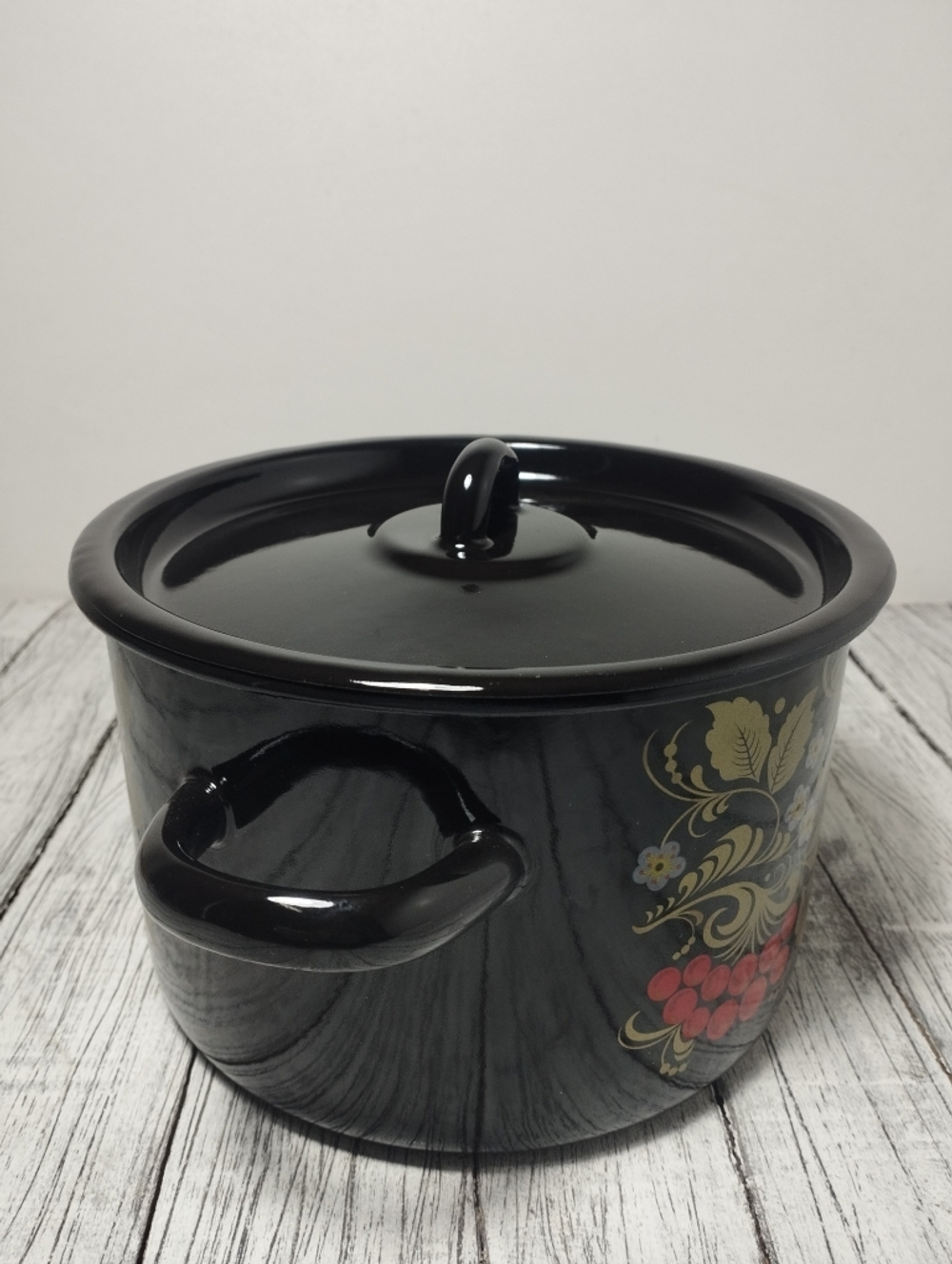 Кастрюля 2,9л с рисунком Рябина черн 1с16с