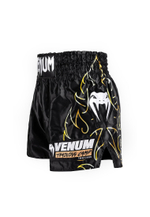 Шорты тайские Venum VTC Flames Black/Gold