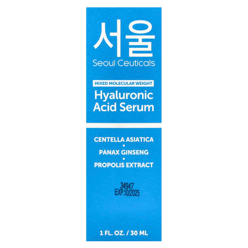 SeoulCeuticals, Сыворотка с гиалуроновой кислотой, 30 мл (1 жидк. унц.)
