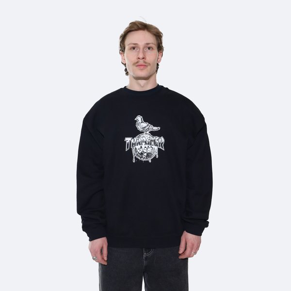Свитшот Thrasher Cover The Earth Crewneck (black) артикул: - купить в магазине Дайс