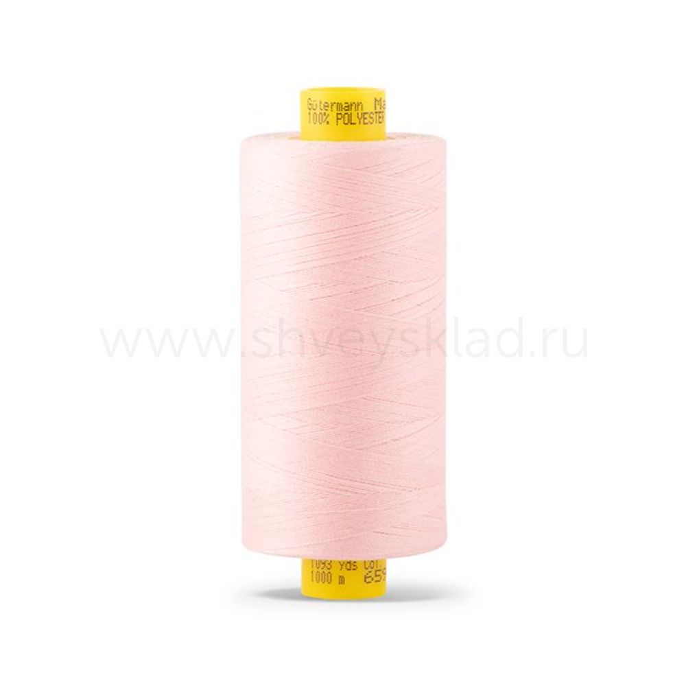 Нитка Gutermann Mara 120 (1000 метров), 1 кат., универсальная | 659 св.персиково-розовый