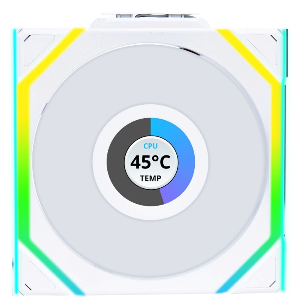 Вентилятор для корпуса Lian-Li Uni Fan SL Wireless 120 LCD ARGB белый 4-pin 29.5дБ