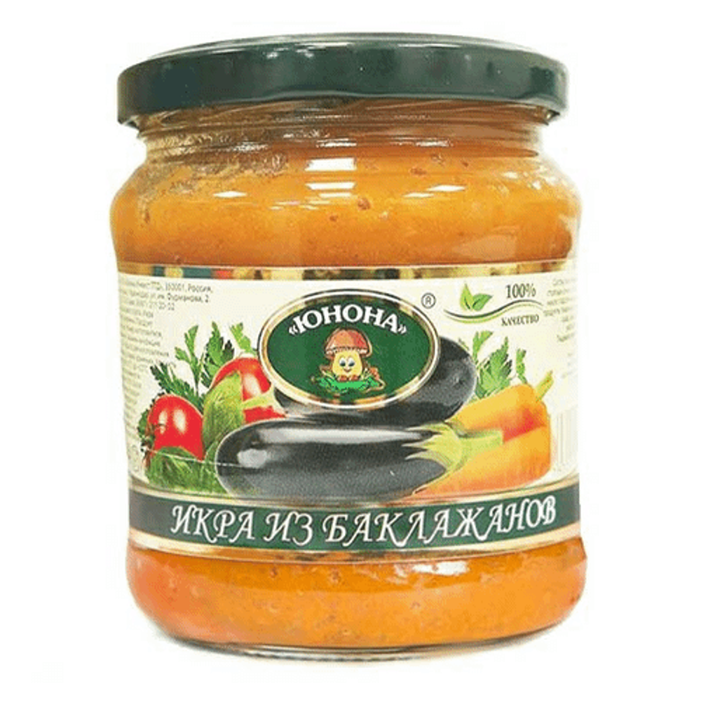 Икра из баклажанов 480г ст/б Юнона