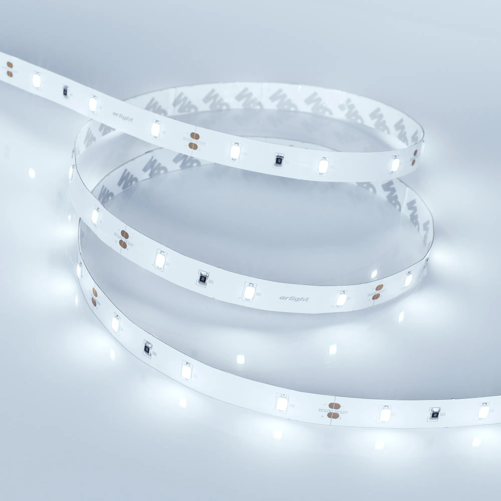 Светодиодная лента RT 2-5000 12V Cool (5630, 150 LED, LUX) (Arlight, 7.2 Вт/м, IP20) 019730