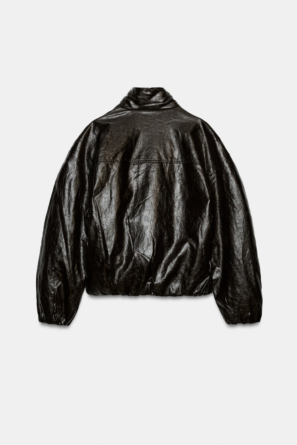 СТЕГАНАЯ КУРТКА «ПОД КОЖУ» — ZW COLLECTION — ZARA