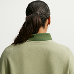 Nike Studio Fleece Medium Weight Укороченный женский топ свободного кроя с молнией до середины груди JF6669 - Nike