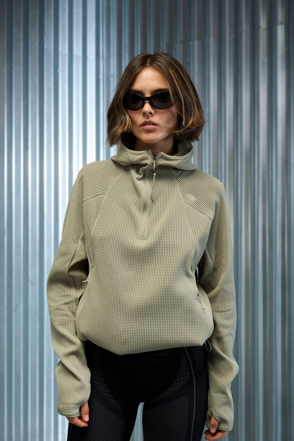 Худи Nothomme Blue Monte Hollow-Out Waffle Hoodie "Velvet Yellow"