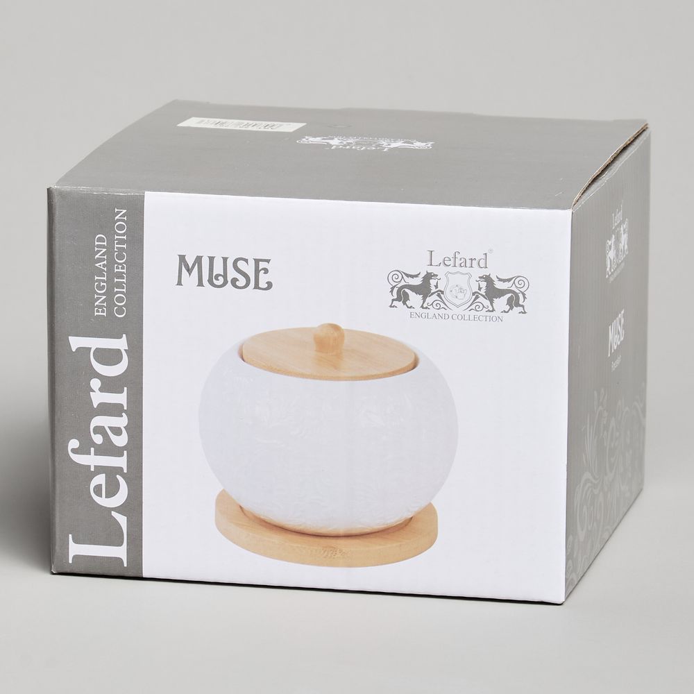 САХАРНИЦА LEFARD "MUSE" С ДЕР.КРЫШКОЙ НА ДЕР.ПОДСТАВКЕ 12*9,5 СМ 450 МЛ