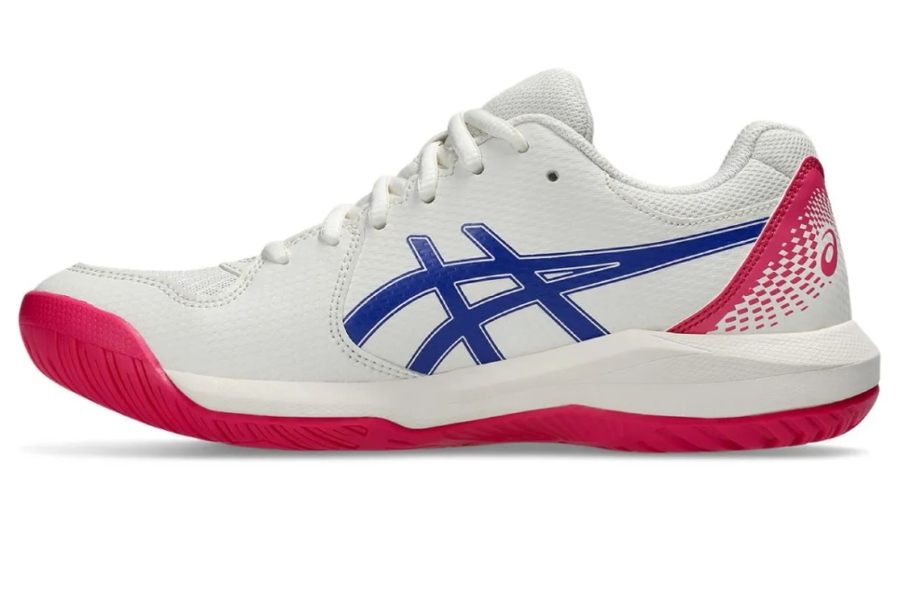 Женские теннисные кроссовки Asics Gel-Dedicate 8 - cream/dark cobalt