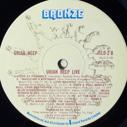 Виниловая пластинка Uriah Heep - Uriah Heep Live 2LP
