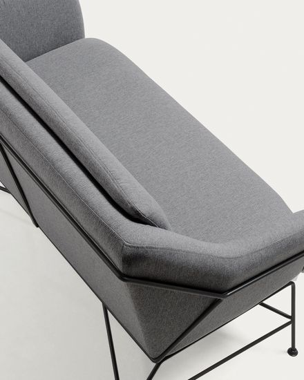 Диван Brida La Forma цвет графитовый 128 см