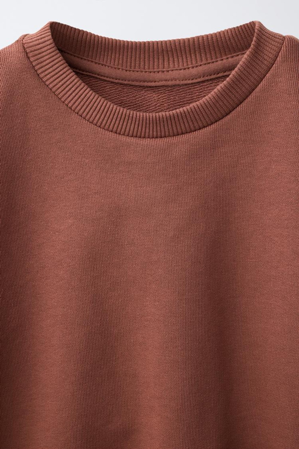 ZARA КОМПЛЕКТ: ТОЛСТОВКА И БРЮКИ, ЧЕРЕПИЧНЫЙ