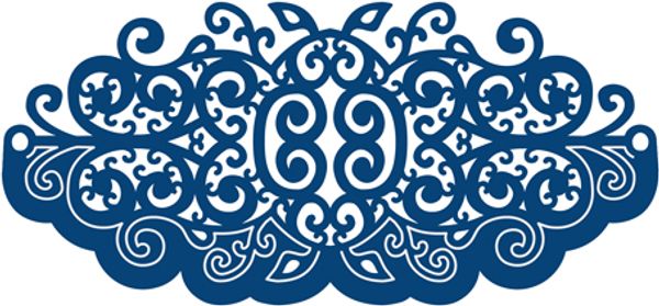 Нож фигурный для вырубки Завитки в стиле барокко Over the edge, Tattered Lace