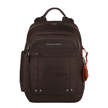 Рюкзак Piquadro Link темно-коричневый кожа и ткань (CA2961LK/TM)