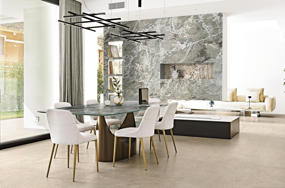 Rex Authentic Luxe Gold Travertine Silk 6 mm 120x280