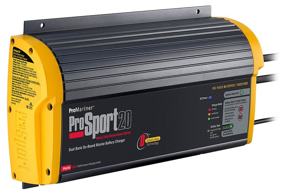 Зарядное устройство Prosport 20 Dual PFC, 20 А, 12/24 В, два зарядных выхода (10264823)