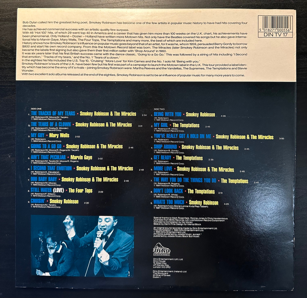 Smokey Robinson - The Best Of Smokey Robinson (Европа 1990г.)