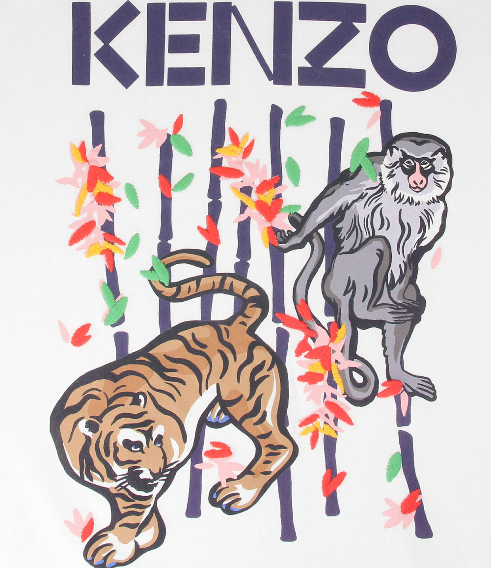 Футболка KENZO KIDS - белый(K15617)