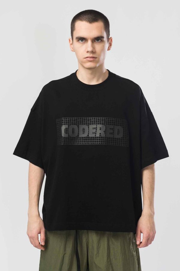 Футболка Wide T Bent Grid Box черная - фото 1