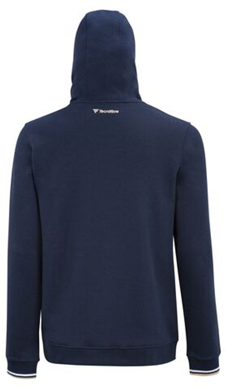 Мужская теннисная толстовка Tecnifibre Navy Hoodie — темно-синяя