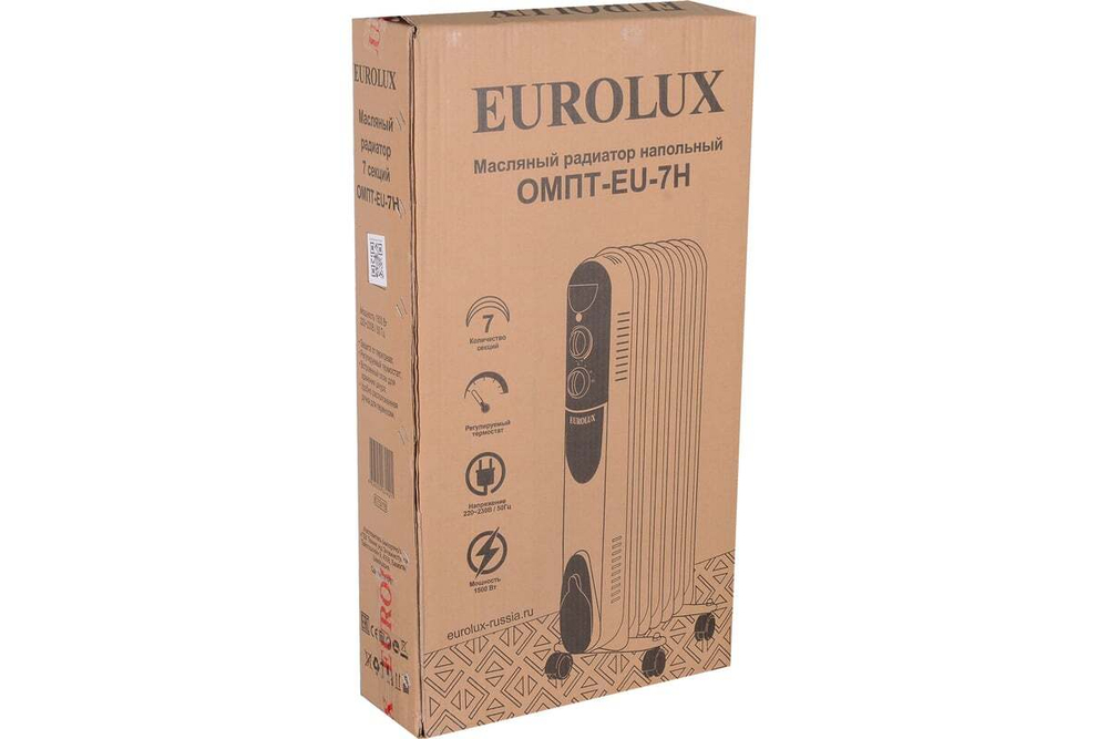 Масляный радиатор Ресанта ОМПТ-EU-7H, 7 секций