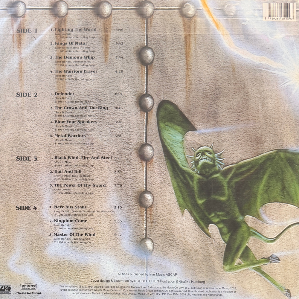 Manowar – Best Of Manowar - The Hell Of Steel 2LP (Голландия 2025г.)